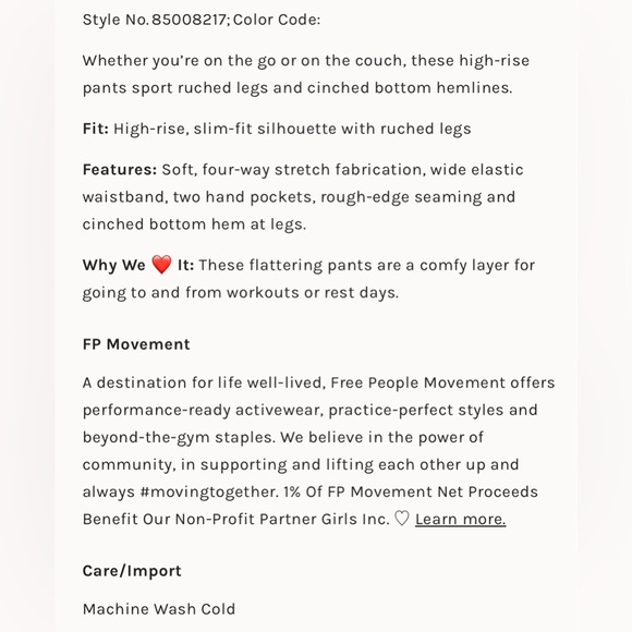 Closeout!▪️NWT Free People Start Up Pants in Heather Grey - Picture 5 of 7